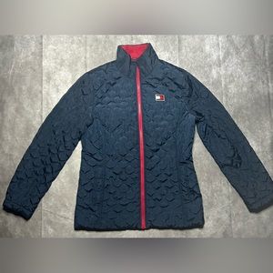 Woman's Tommy Hilfiger All-weather System Zipper Blue  SZ M
